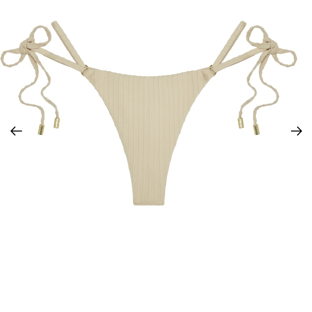 Monday Swimwear HANALEI BOTTOM - VANILLA MATTE RIB